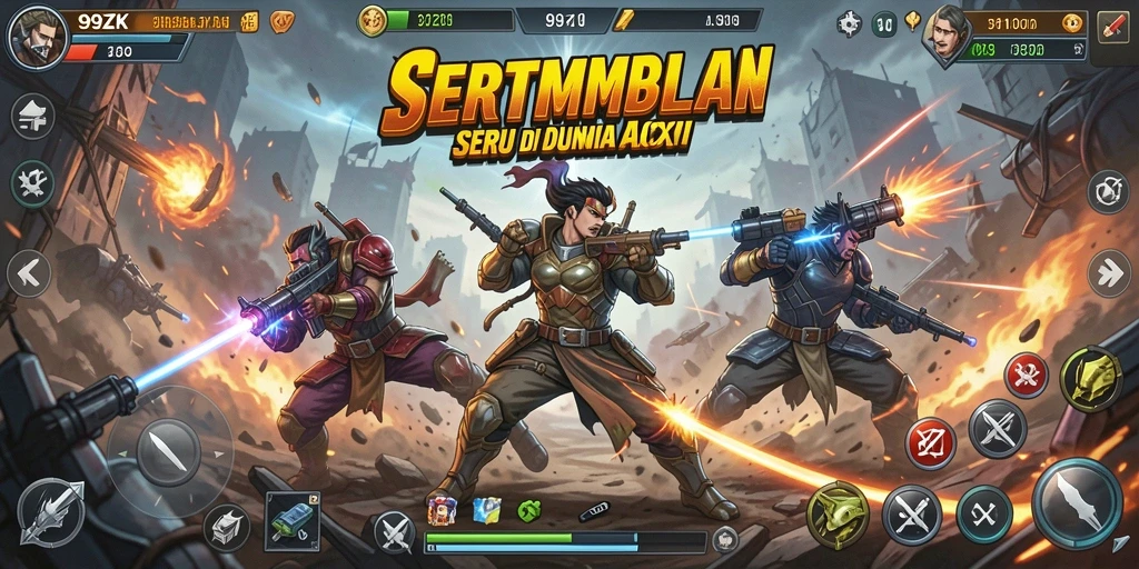 Tangkapan layar dari gameplay seru di 99ZK.