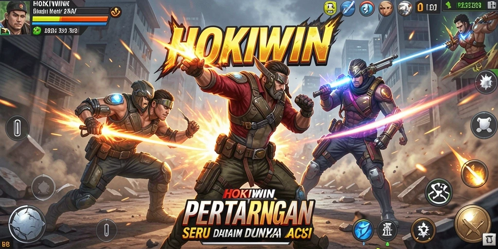 Gameplay HOKIWIN yang penuh aksi dan seru.