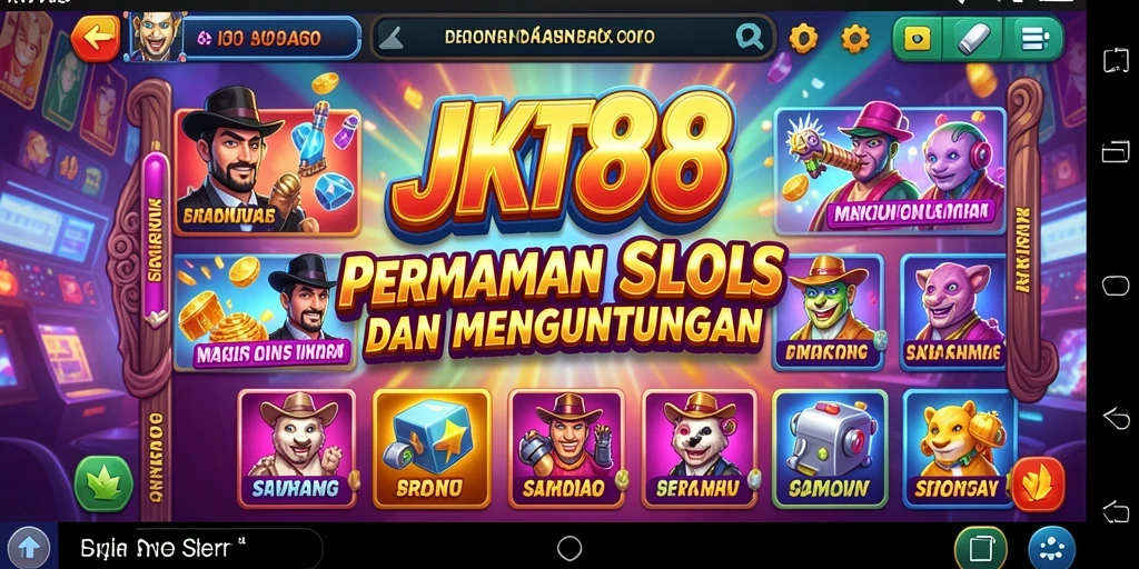 Tampilan bermain Slot di JKT88 yang menarik dan mengasyikkan.