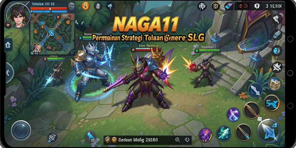 Tampilan gameplay NAGA11 yang mendebarkan dan strategis.