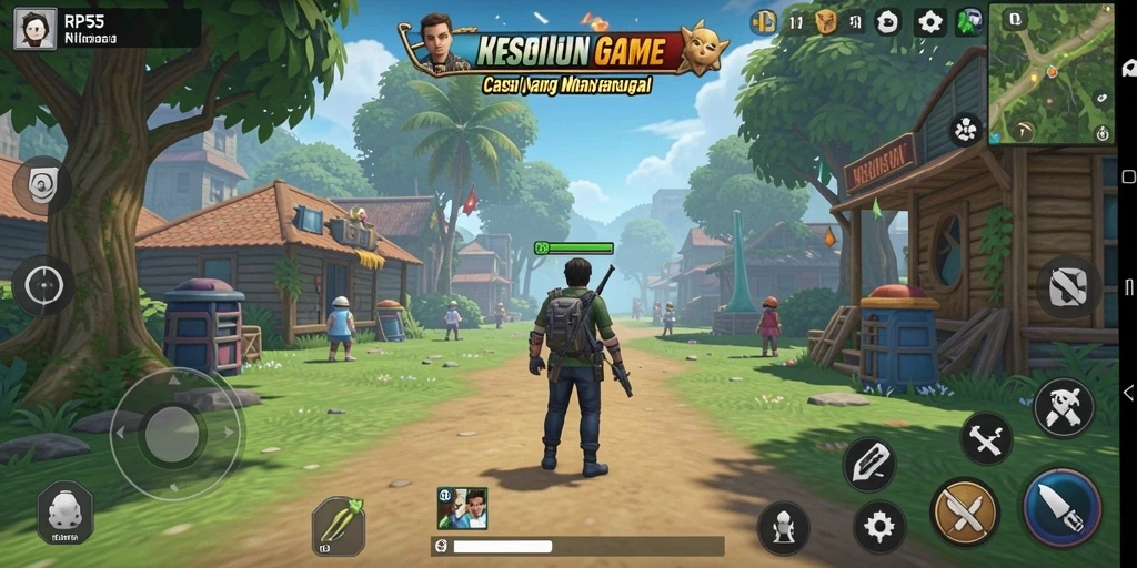 Tampilan menarik dari gameplay RP55 yang mengasyikkan.